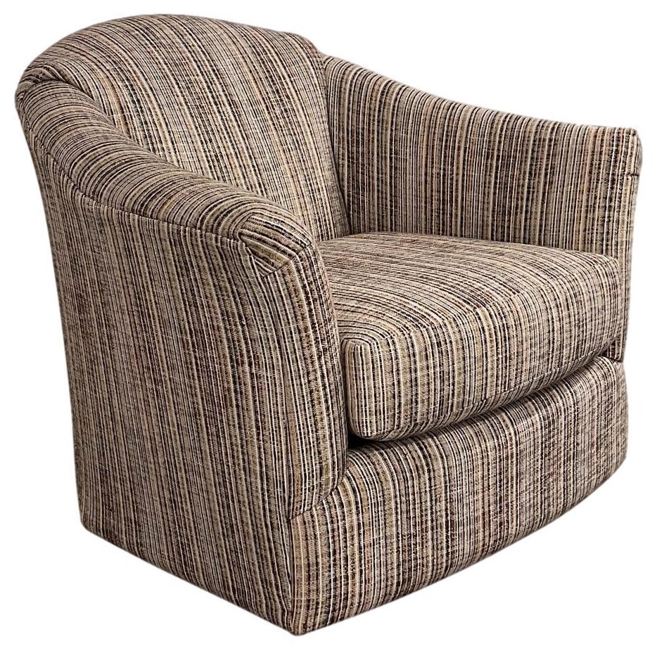 Swivel Barrel Chairs fabric by Best Home Furnishings Van Hill
